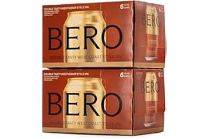 BERO Double Tasty West Coast Style IPA Non-Alcoholic Beer, 12-PK Hoppy IPA-Style Craft Brew, NA Beer by Tom Holland, Alcohol-Free Drinks, Bold Hoppy Flavor, Alcohol Alternative Beverages for Any Event