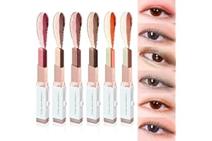 Velvet Gradient Dual-Color Eyeshadow Stick, 2-in-1 Long-Lasting Waterproof Cream Eyeshadow, Easy Blend Shimmer & Matte Finish