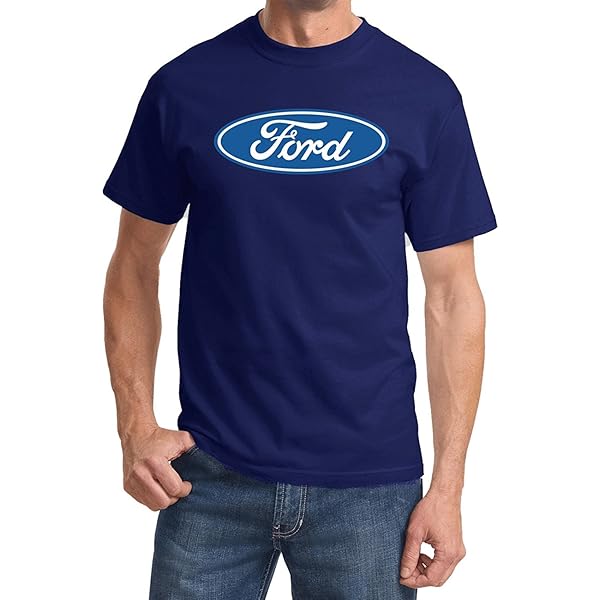 Tシャツ・カットソー IONSEOUL Ford Box Short Sleeve T-Shirt Amazon.com: Ford Oval Logo Emblem T-Shirt Ford Men's Shirts