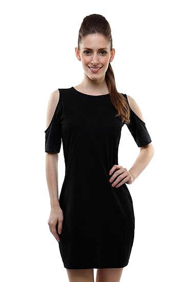 miss chase black bodycon dress