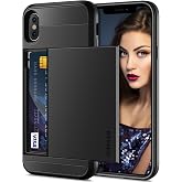 Vofolen for iPhone X Case iPhone Xs Wallet with Card Holder | Dual Layer Heavy Duty Shockproof Drop Protection, Hidden Sliding ID Slot Slim Cover Women Men, Case for iPhone X XS 10 10S