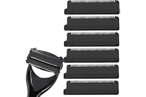 SOLASKY 6 PCS 2.0 Back Hair Body Shaver Replacement Blades for BAK-BLADE Body Trimmer Body Shaver Refill Replacement Cartridges for Soft and Safe Shaving