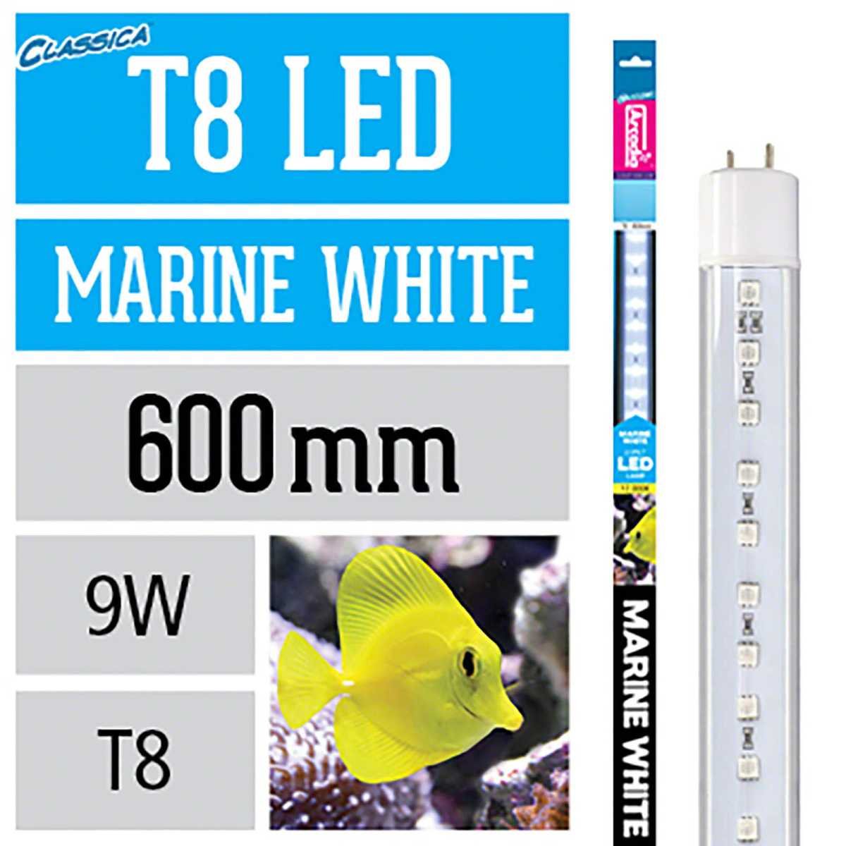 Arcadia Marine White T8 LED Lamp - 600mm - 18w