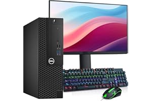 Dell OptiPlex 5040 SFF Desktop Computer PC - Intel Core i5-6500 3.2GHz - 8GB RAM - 128GB SSD + 500GB HDD - 24" Monitor - RGB 