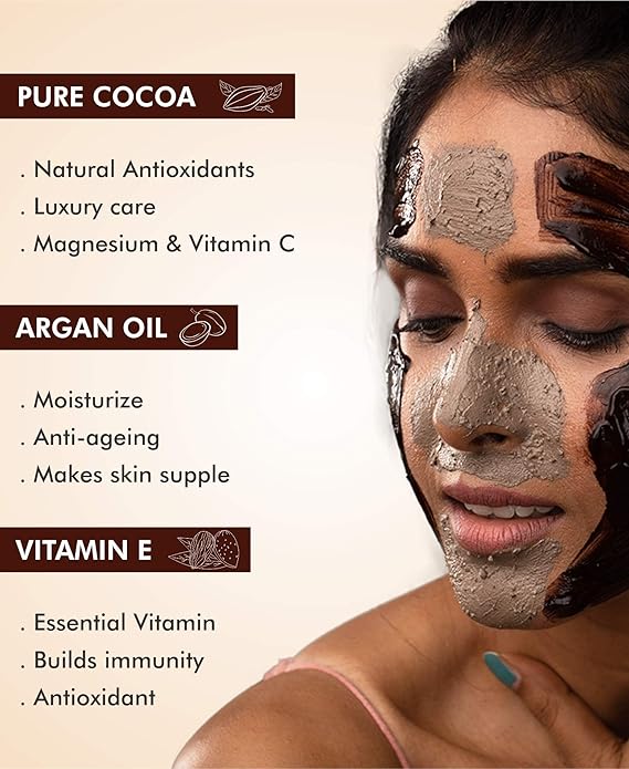 Download Mcaffeine Choco Caffeine Glow Face Pack For Oily Normal Skin 50 Ml With Argan Oil And Vitamin E Paraben Free Amazon In Beauty PSD Mockup Templates