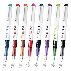 EYEYE Fountain Pens for Writing, 8 Pack Assorted