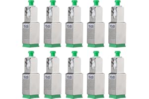 Duogalia 10 Pack SCAPC Fiber Optic Attenuator 10dB, Fixed Single Mode Fiber Optic Attenuator, SCAPC Male to Female