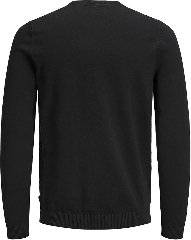 Jjebasic Knit Crew Neck Noos Felpa, Nero (Navy Blazer), M Uomo