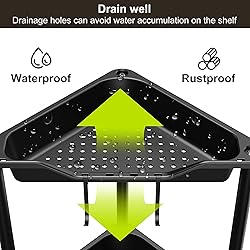 Orimade Rustproof 4 Tier Floor Standing Corner