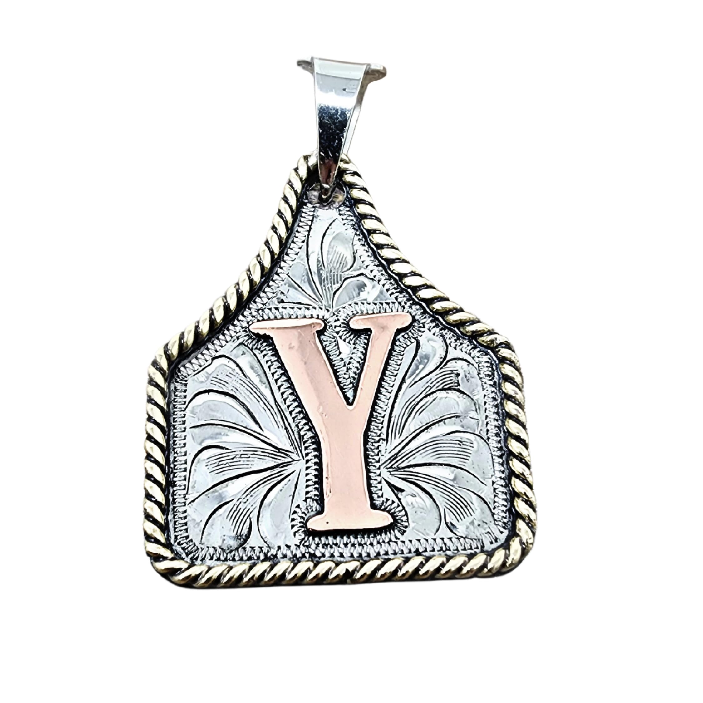 Custom Handmade Cow Tag Western Necklace with