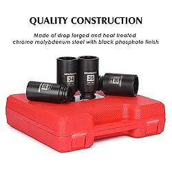 MIXPOWER 8-Piece 1/2-Inch Drive Deep Impact Socket
