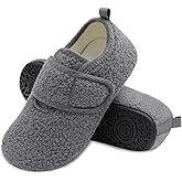 BARERUN Women Slippers Adjustable Wide Diabetic House Slippers for Women Soft-Lightweight House Shoes with Rubber Sole Indoor/Outdoor