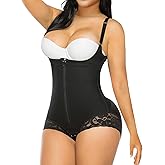 YIANNA Fajas Colombianas Shapewear for Women Postpartum Tummy Control Body Shaper Butt Lifter Bodysuit
