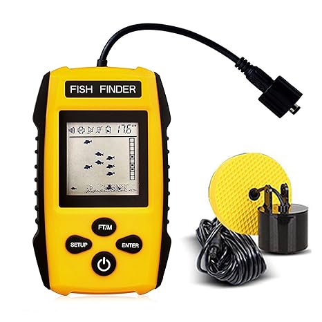 JJOBS Rastreador de Peces Portátil, Sonar para Pesca, con ...