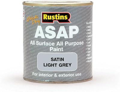 Rustins ASAP Light Grey 500 ml Quick Drying Paint ASAPLG500