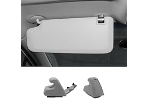 RGOAANC 2PCS Sun Visor Support Clip Retainer, Interior Sun Visor Hook Clips, Auto Sunvisor Hook Bracket Holder, Car Visor Accessories Sun Visor Clip Compatible with Chevy Cruze Sonic Spark (Gray)