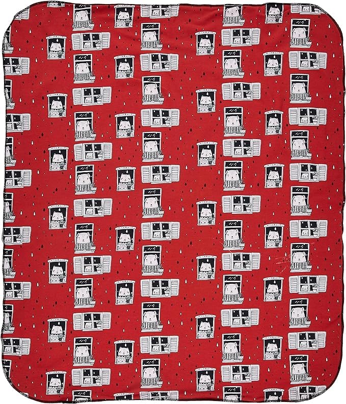 IGI Natur Babybekleidung Organic Crawling Blanket 85 x 100 cm GOTS Certified Rain Watchers