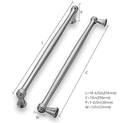 khtumeware 6 Pack 10 Inch(256mm) Brushed Satin