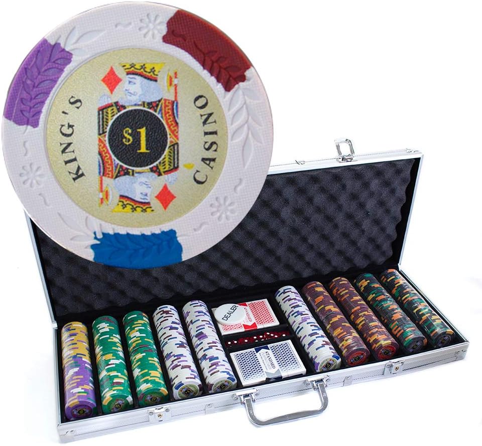 Brybelly 500 Count Kings Casino PokerSet 14 g Ton Composite Chips