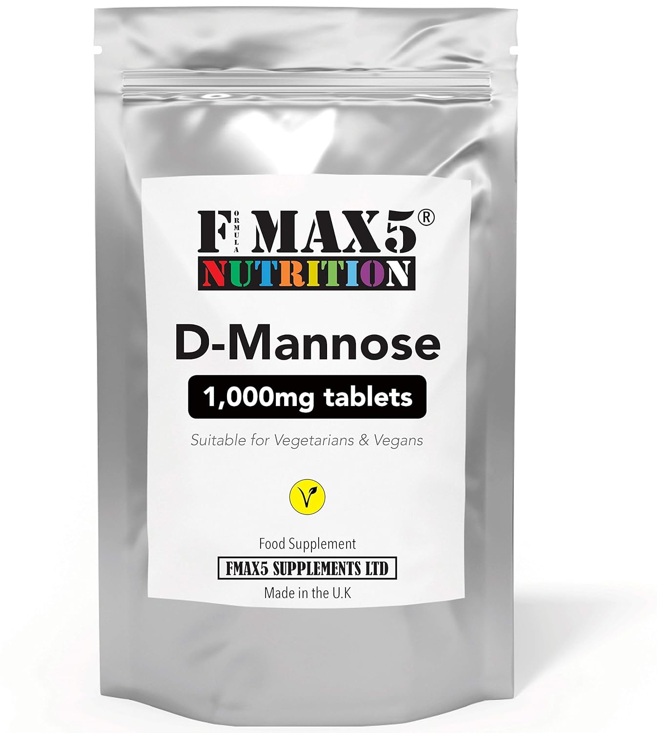 D-Mannose 1,000mg Tablets | High Strength | For Men & Women - Suitable ...