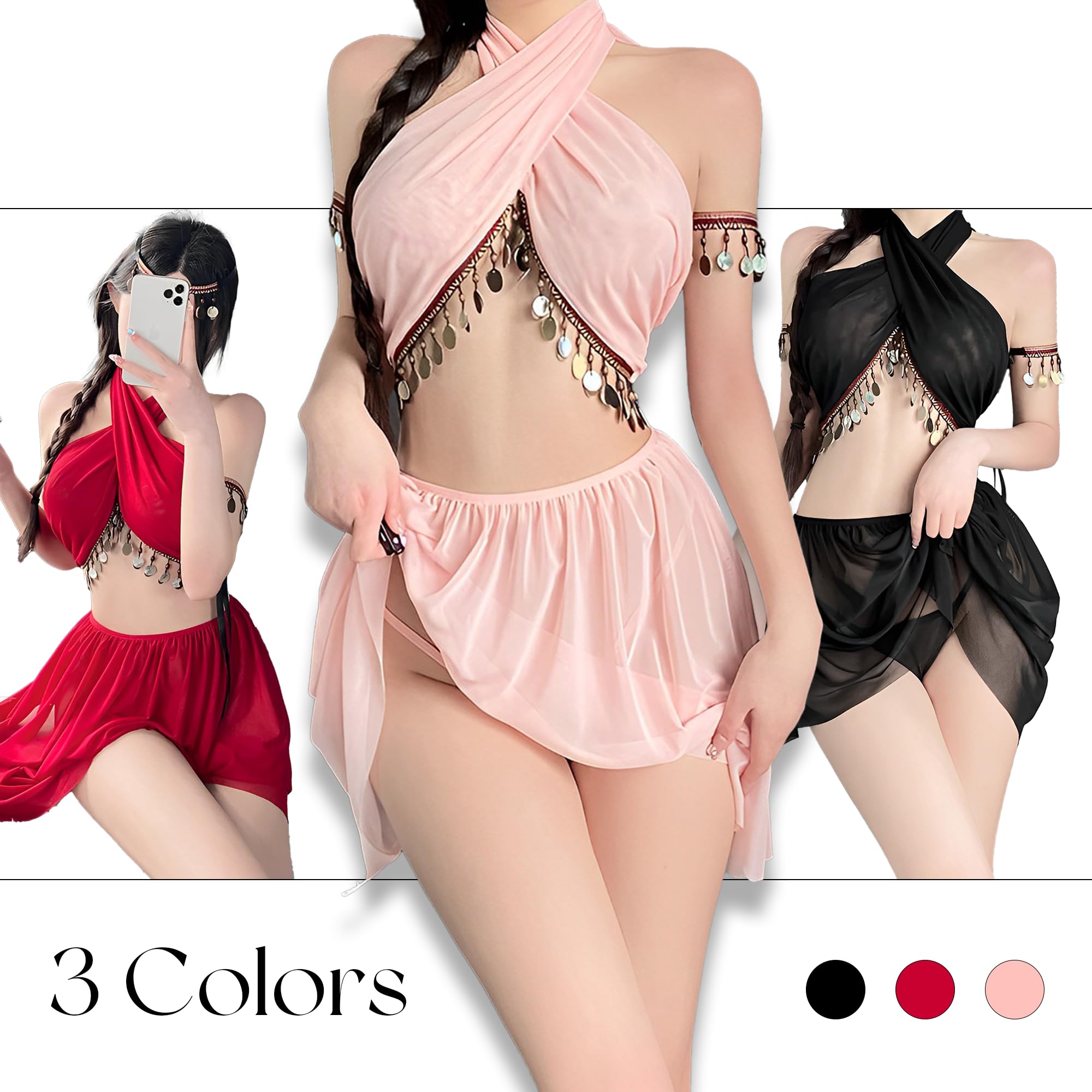 paloli Sexy Costume For Women Exotic Set Inspired By Ancient Persian And Egyptian Dance Costumes Roleplay Lingerie