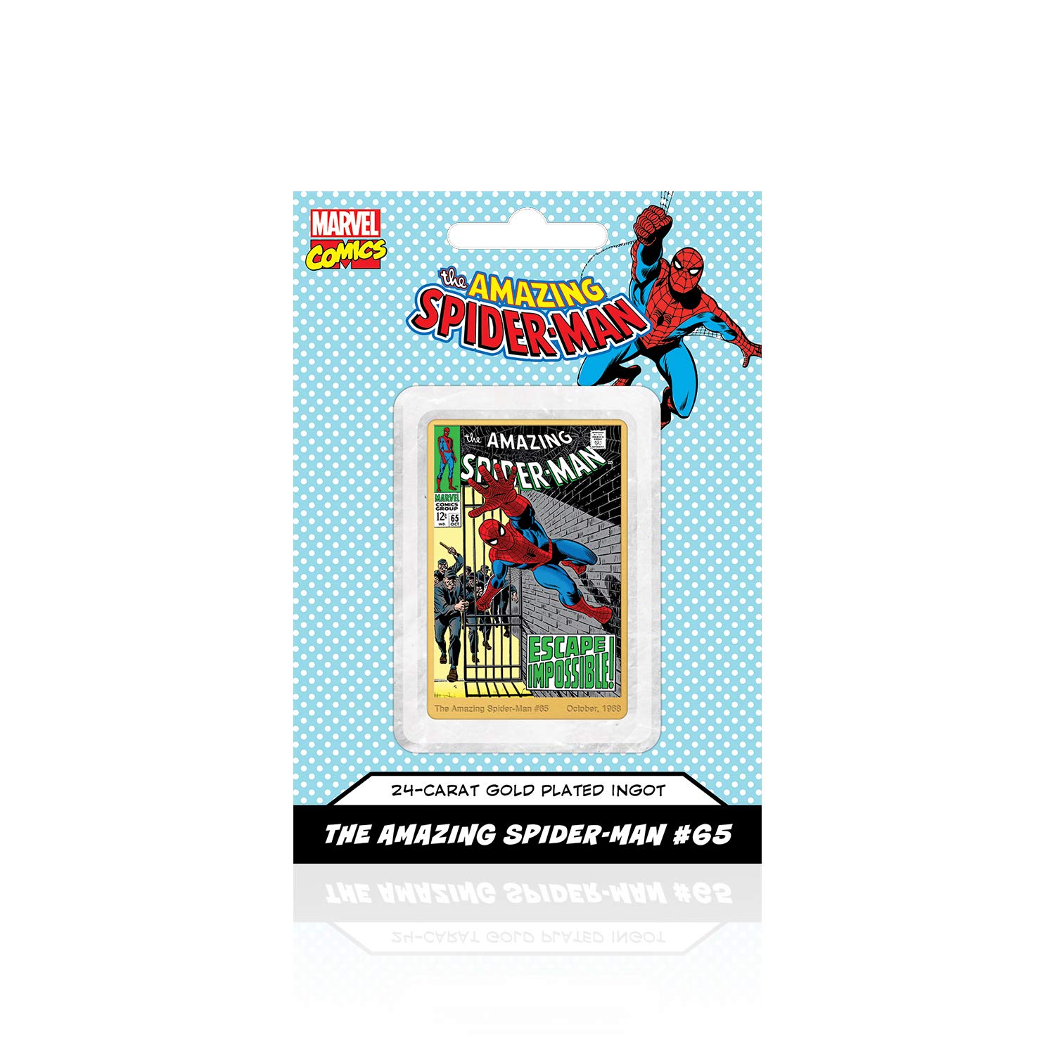 IMPACTO COLECCIONABLES Marvel Comics Spiderman Gold Ingot Collection - 'Escape Impossible' #65