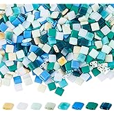 DICOSMETIC 400Pcs 8 Colors 2-Hole Seed Beads Acrylic Tila Bead Japanese Loose Beads 5.2x2mm Square Beads Opaque Flat Beads for Necklace Bracelet Earring Jewelry Making