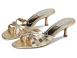 Steve Madden Women's Cary Heeled Sandal, Gold