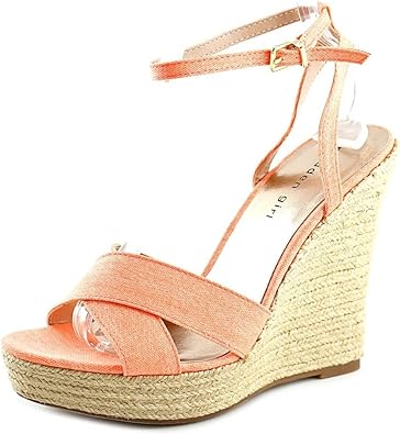 coral platform sandals
