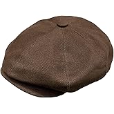 Newsboy Hats for Men Flat Cap Cotton Caps for Men Classic 8 Panel Ivy Hat Driver Cap for Women (Cotton, Denim)