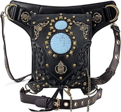 steampunk leg holster bag