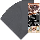 30 Pcs Sandpaper Assortment 800 Grit Wet Dry Sandpaper Sheets, 9 x 3.6 Inch Sand Paper for Wood Furniture, Metal, Automotive Polishing &amp; Finishing