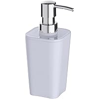 Dosificador De Jabón Líquido WENKO Polaris - Cerámica Blanca Mate, Capacidad 0.39 L | Ideal Para Baño O Cocina