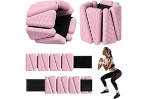 FOUUAAOOU Wrist Weights, 2Pack Adjustable Silicone Weighted Bangles for Women and Men, Wearable Wrist Ankle Weights Suitable for Yoga, Walking and Gym, Arm & Leg Workout, 2lb