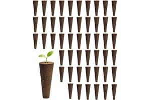 Hydroponic Pods | Cone-Shaped Gardening Supplies - 50-Piece Plant Sponges for Planting - for Propagation Cultivation Indoor O