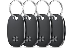 Air Tracker Tags-4 Pack: Smart Bluetooth Tracker, Item Finder Works with Apple Find My (iOS Only) App, Trakcer Tag Locator fo