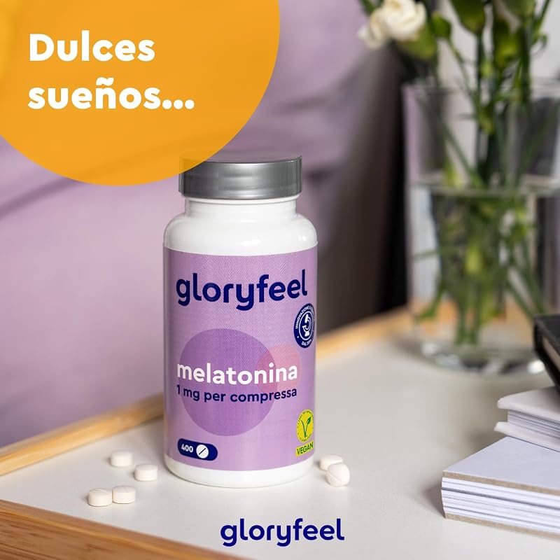 Melatonina 400 Tabletas (+1 año), Altas dosis, Para dormir bien