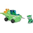 Paw Patrol Aqua Pups Rocky Transforming Sawfish Vehicle with Collectible Action Figure, Kids Toys for Ages 3 and up