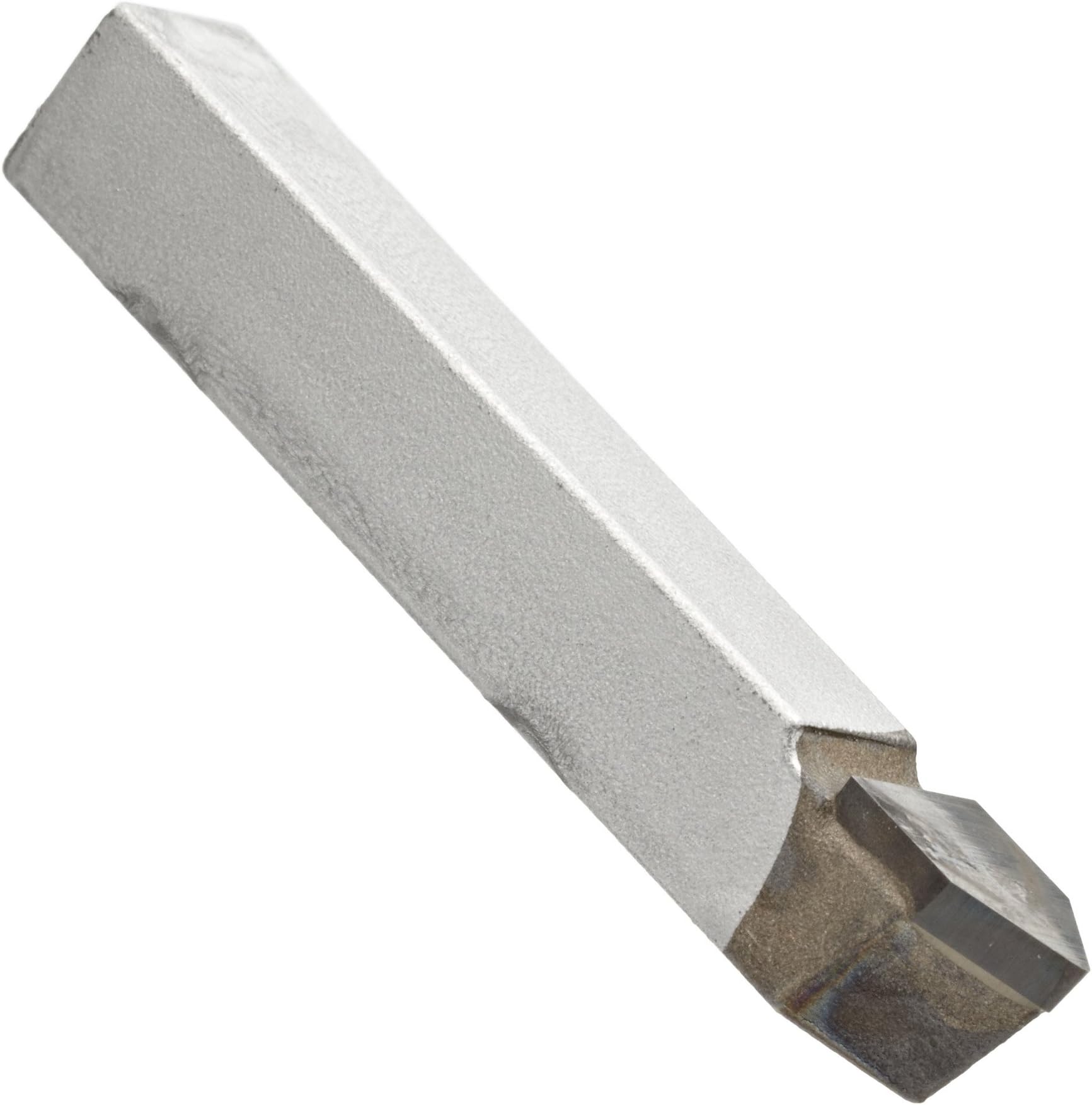 American Carbide Tool Carbide-Tipped Pointed Nose Lathe Tool Bit, D Style, Neutral Hand, C4 Grade, 0.375" Square Shank, D 6 Size