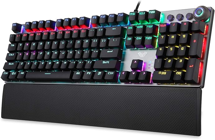 AULA F2088 Mechanische Gaming Tastatur, Abnehmbarer: Amazon.de ...