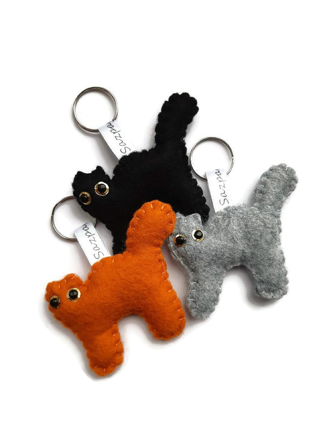 Cat Keyring Handmade Amazon.co.uk Handmade Products