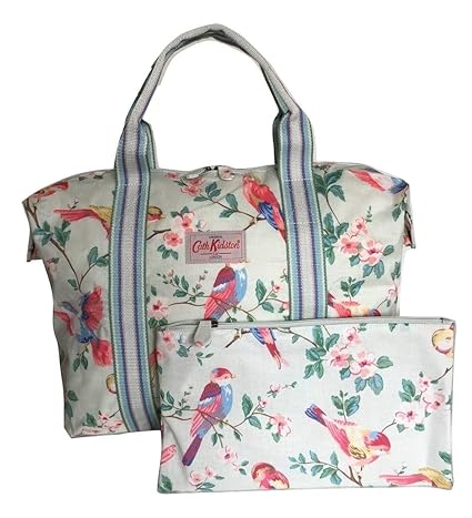 Cath Kidston Einkaufstasche, faltbar, britische Vögel, Mint