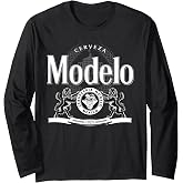Modelo Black and White Logo Long Sleeve T-Shirt