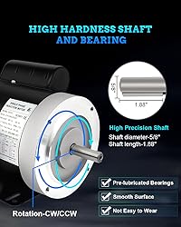 Electric Motor 1/2HP, General Purpose Motor,1725RPM