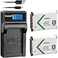 Kastar Battery (X2) & LCD Slim USB Charger Replacement for Sony NP-BX1 Cyber-Shot DSC-HX50V HX300 RX1 RX1R RX100 RX100 II RX100M II RX100 III RX100M3 WX300 HDR-AS10 AS15 AS30V AS100V AS100VR CX240
