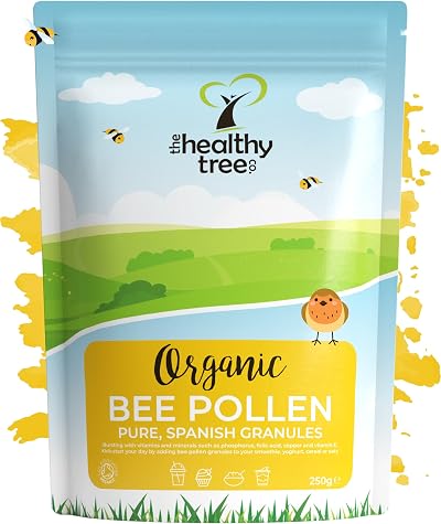 Organic Bee Pollen 250g by TheHealthyTree - Spanish Granules