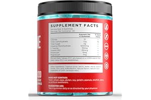 Creatine Monohydrate Gummies, Blue Raspberry, 68 Count