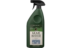 Gear Hugger Bike Wash Spray (32 oz, Pack of 1) – Eco-Friendly Cleaner Spray, Wash Soap with Natural Saponins & Eucalyptus – Safe for All Bikes, Anti Corrosion Spray