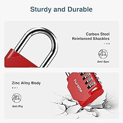 Puroma 1 Pack Combination Lock for Locker 4 Digit