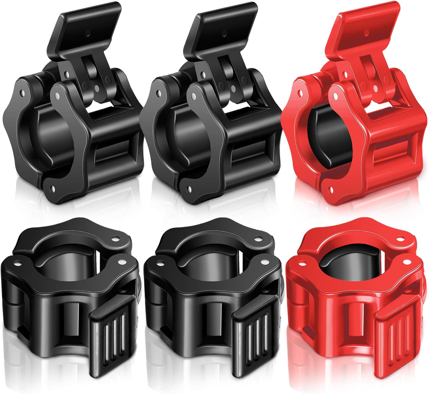 Sumind 1 Inch Barbell Clamps Collar, Quick Release Barbell Lock Clamp